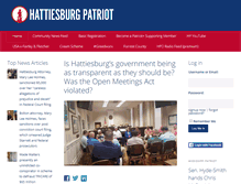 Tablet Screenshot of hattiesburgpatriot.com